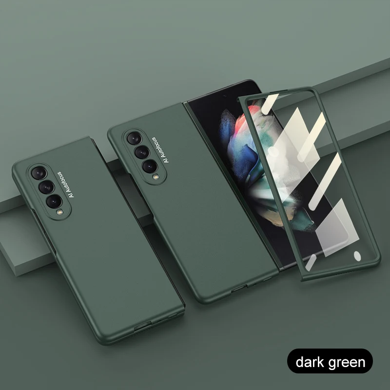 Luxury Plating Screen Glass Case with Camera Protection - Hard Plastic Cover