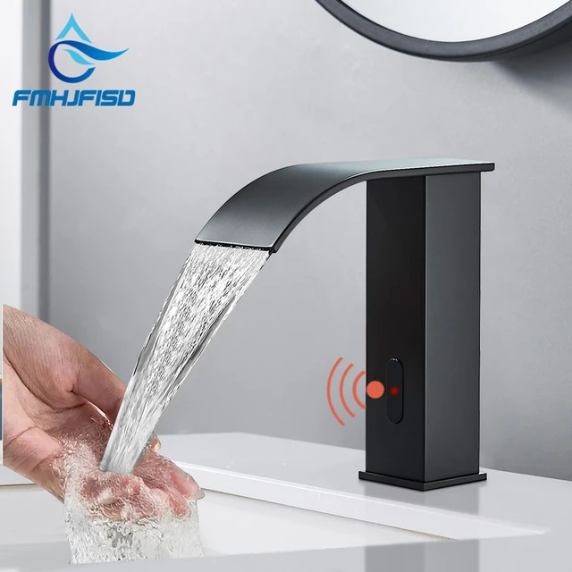 Smart Sensor Becken Wasserhahn Touchless Automatische Gefühl Kalt-und  Warmwasser Mischbatterie Batterie Powered Bad Mischer Waschbecken Kran -  AliExpress