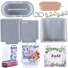 

Silicone Mold Calendar Hanging Board Epoxy Resin Mold Handmade Calendar Hanging Listed Mould DIY Home Decorations Casting Tools