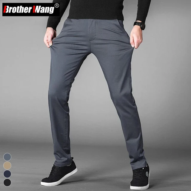 Poly Cotton Plain Men Black Formal Trouser Regular Fit