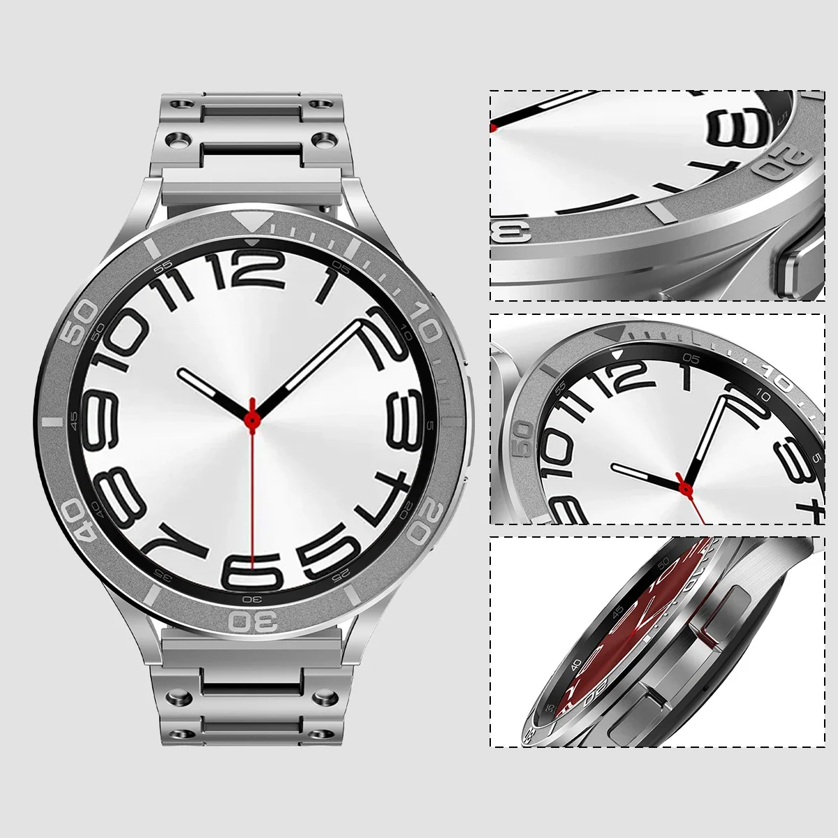 Sleek Metal Bezel Ring Protector for Galaxy Watch 6 Classic