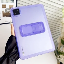 Universal Clear Soft Tablet Stand Case Cover, Compatible with Various Sizes for MiPad 7 7pro 11.2 (PURPLE)