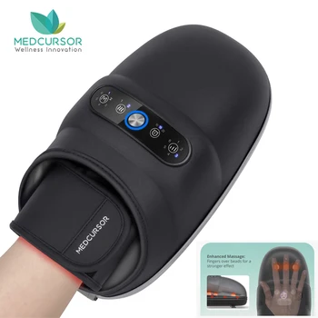 Wireless Electric Hand Massager Air Compression Hot Compress Palm Acupoint Massager Finger Arthritis Numbness Muscle Relaxation 1
