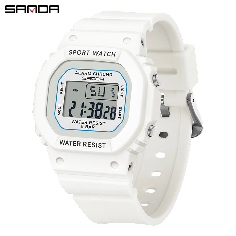 Elegant Digital Luxury Watch - Stylish Unisex Sports Chronograph Wristwatch