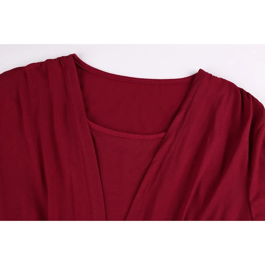 Maternity Clothes T-Shirt Tops Long Sleeve Blouse for Mom Breastfeeding