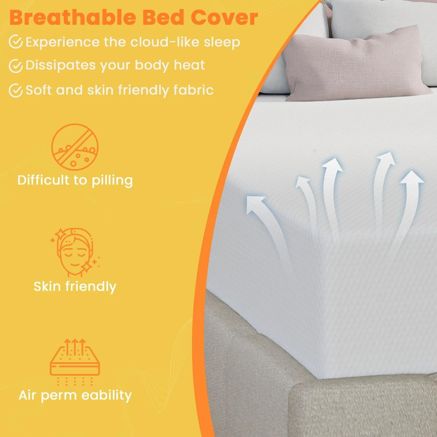 10 Inch Twin Mattress, Gel Memory Foam Twin Size Mattress, Pressure Relieving, Cooling Gel Foam, Twin Mattress in a Box, White 6