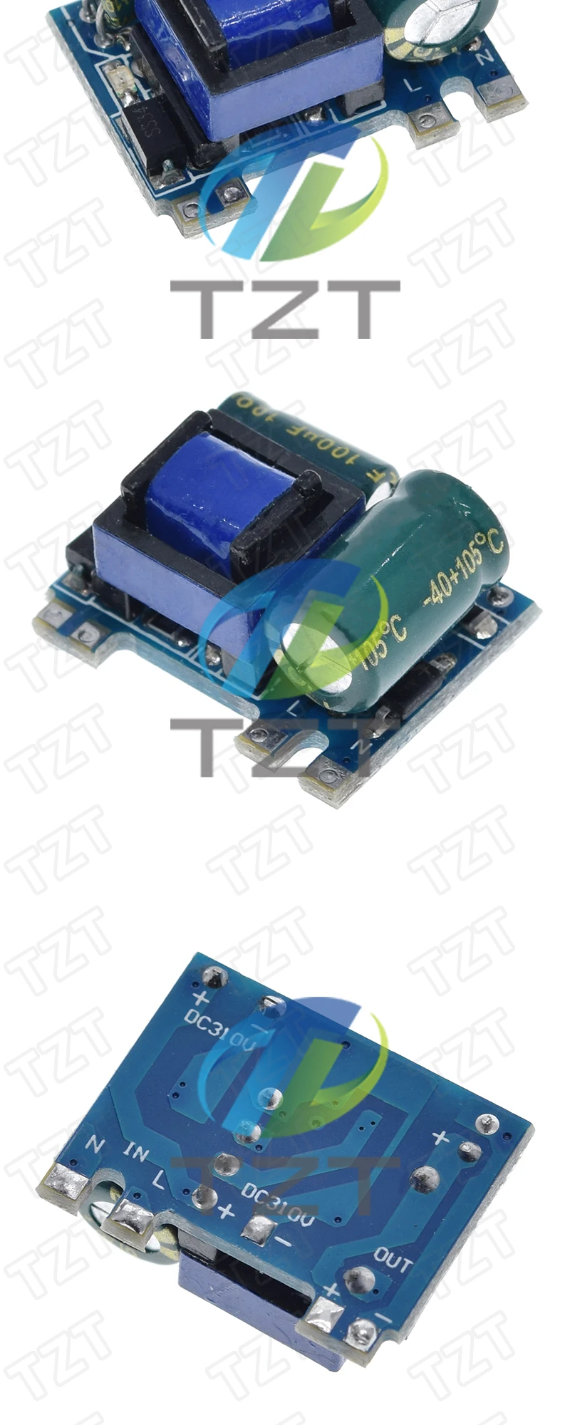 DIYTZT 1/3PCS AC-DC 220V bis 5V 600mA 3W Step-down-Buck-Stromversorgungsmodul isolierte Schaltung – Detail 3