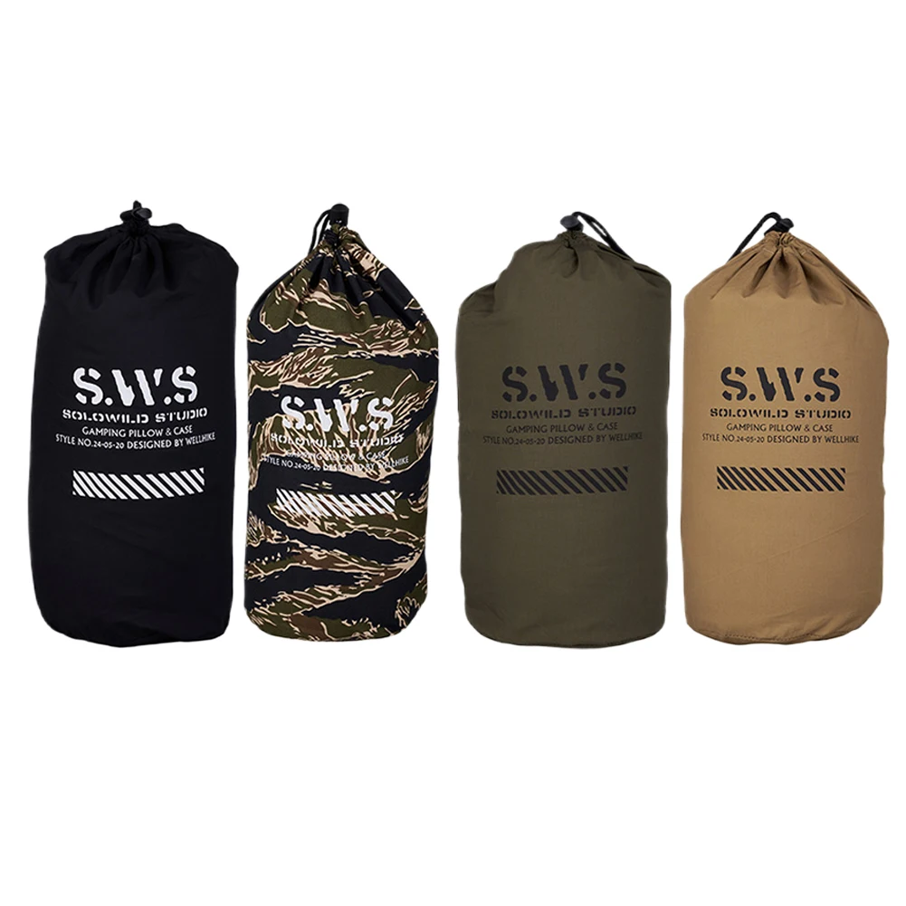 Memory Foam Travel Pillow with Removable Cover for Hiking