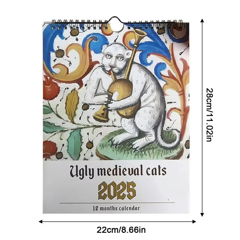 Weird Medieval Cats Calendar Quirky Art Celebrating Felines In A Fantasy Middle Ages Perfect Gift for Cat and History