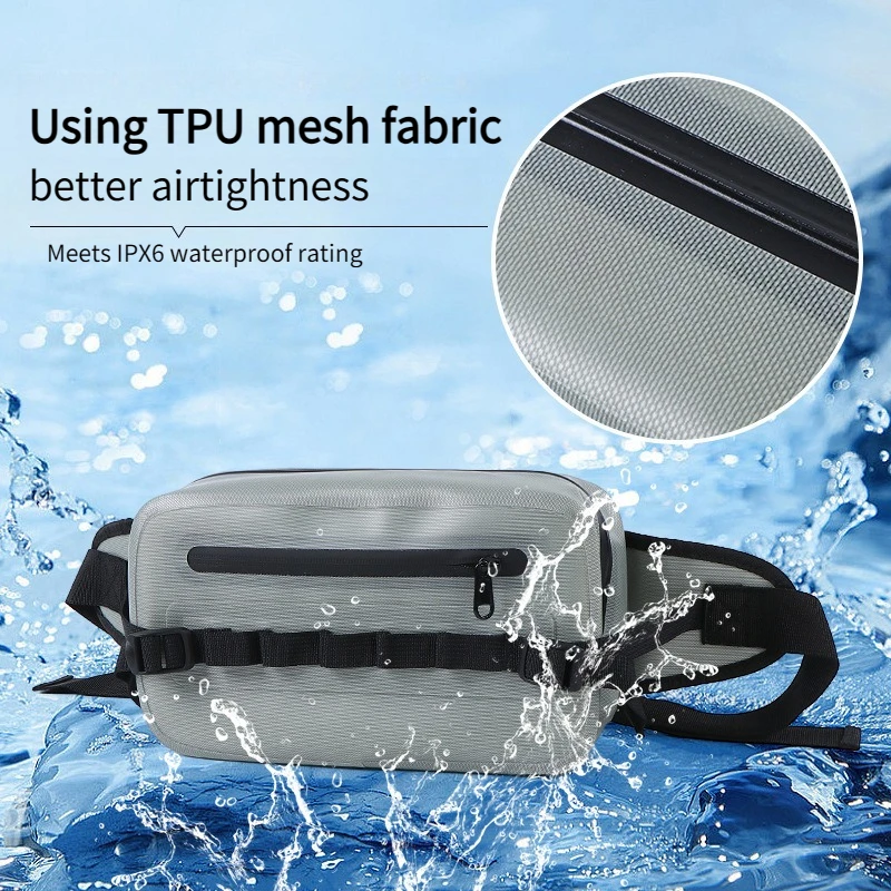 Waterproof Luya Waist Bag with Insertable Pole Multifunctional Crossbody Chest Bag Outdoor Fishing Gear Fishing Rod Luya Bag