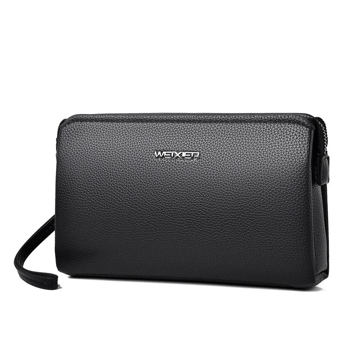 Luxury Men's PU Leather Clutch Wallet - High Capacity with Multi-Card Slots and Anti-Theft Features