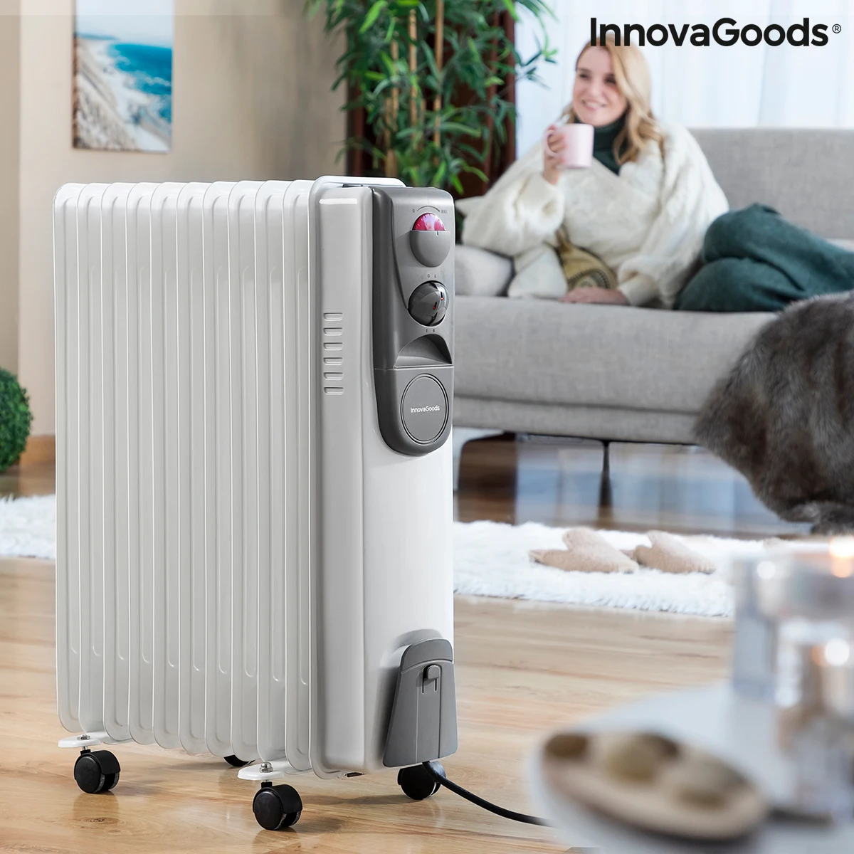 Oil-filled Radiator Oileven InnovaGoods 2500 W (11 chamber) - AliExpress