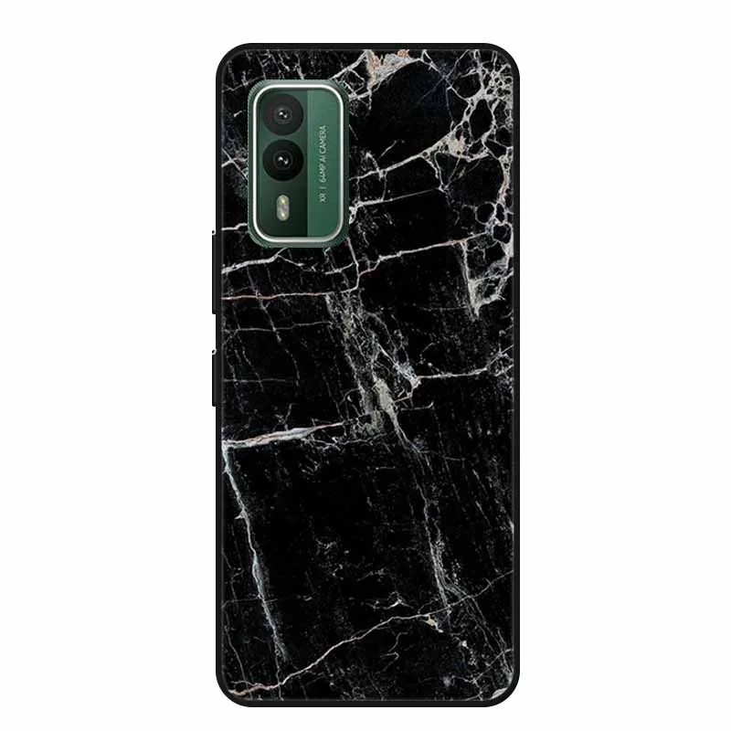 Popular Black Silicone Soft Back Cover Case - Stylish Picture Design