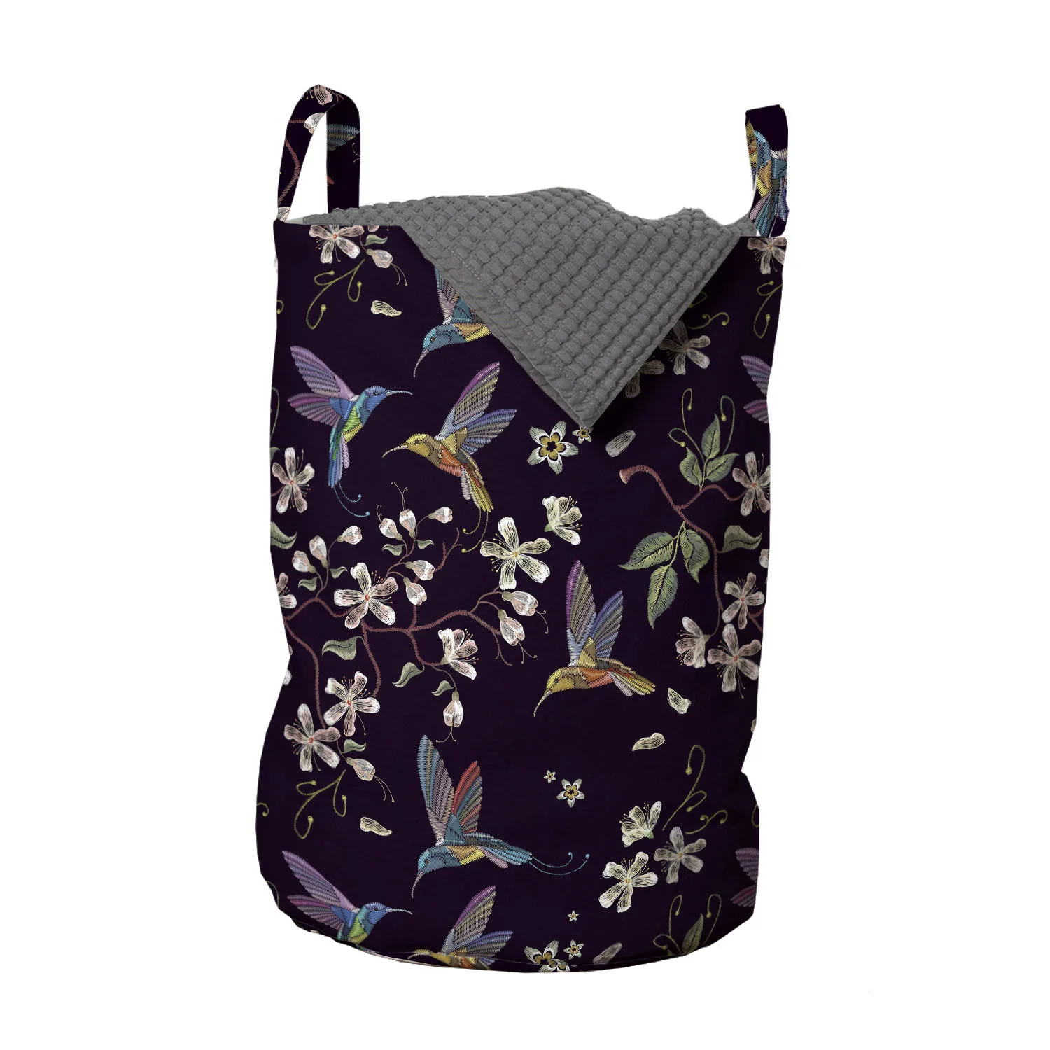 Colibri Floral Laundry Basket Flying Colorful Hummingbirds Organizer for Clothes Underwear Socks Toys Wash Bag &amp - Цена: 2 373,35 руб.