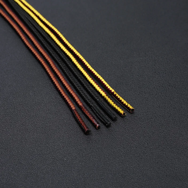 HIBERNI Kreisförmiges, gestreiftes, gewebtes Spitzen-Freizeitschuh-Spitzenseil mit 3 mm Durchmesser. Anwendbar für die Spitze von Timberland Boots – Detail 17