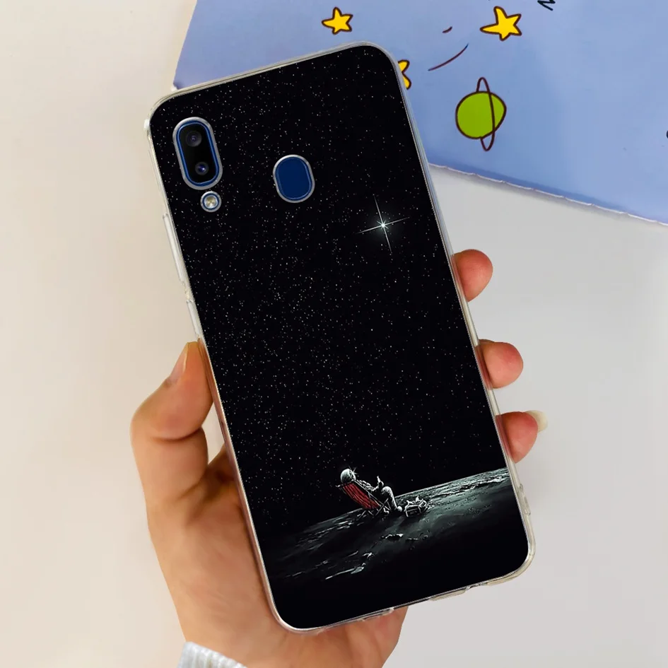 Cute Astronaut Silicone Phone Case - Soft Protective Cover with Bumper