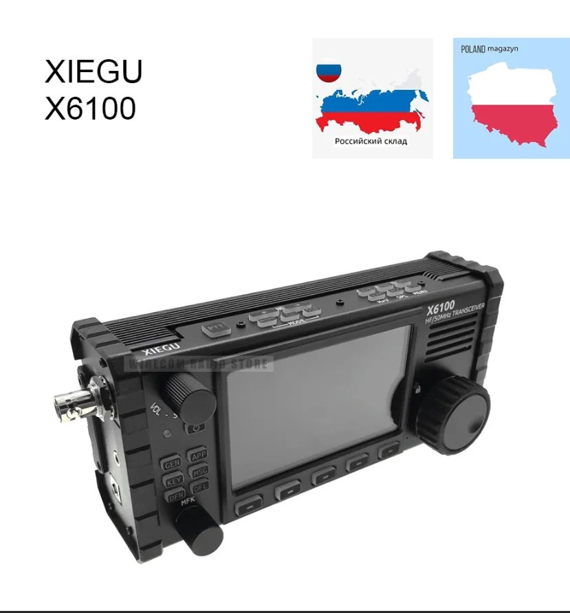 Xiegu X6100 50Mhz Ricetrasmettitore All Mode Ricetrasmettitore Hf Ricetrasmettitore Portatile Sdr Con Sintonizzatore Antenna