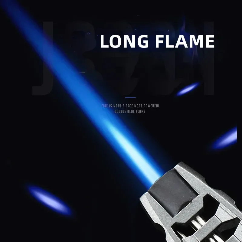 Gas lighter Kitchen BBQ cigar big jet flame fire torch outdoor camping lighter mans tools without butane gas lighters smoking