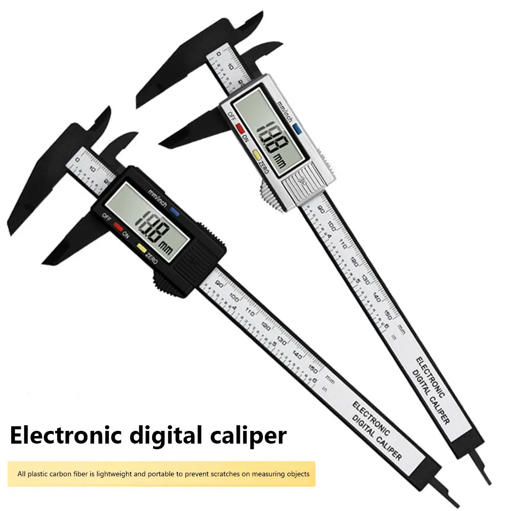 Digital Caliper Gauge Tool High Strength Plastic 0 150mm