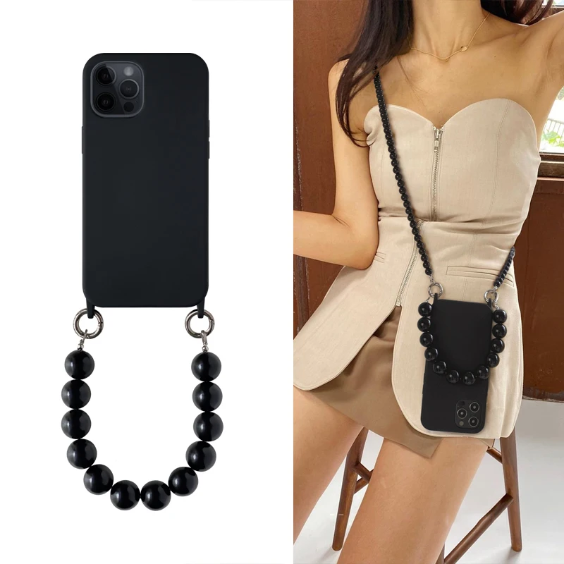 INS Crossbody Lanyard Necklace Case for Samsung Galaxy S24 S23 S22