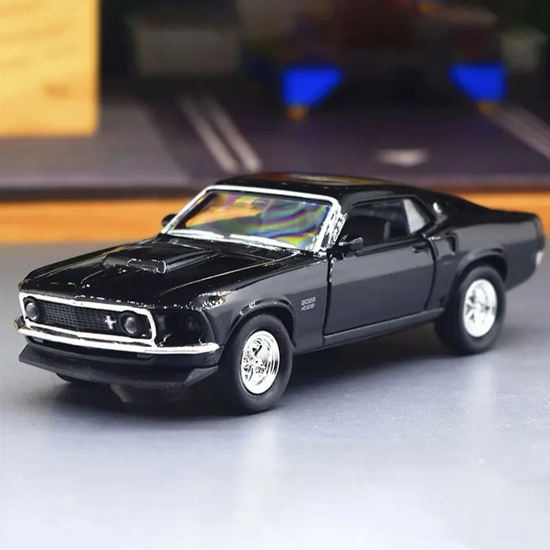1/36 1969 Ford Mustang Boss 429 Toy Car Model Simulation Alloy