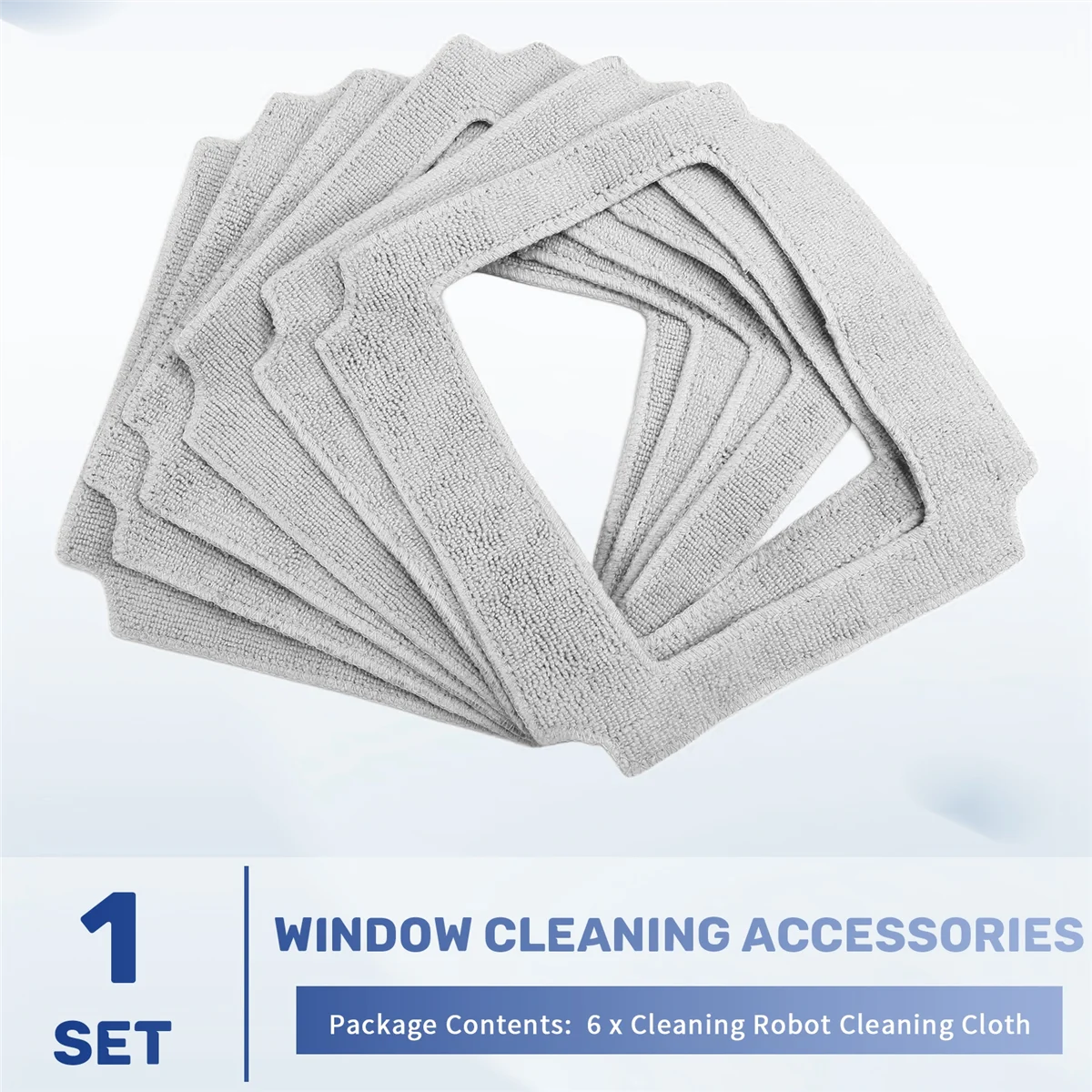 Y02A6PCS Window Cleaning Robot Mop Cloth Cleaning Rag Towel Dust Cloth for LIECTROUX YW910 window cleaning cloth