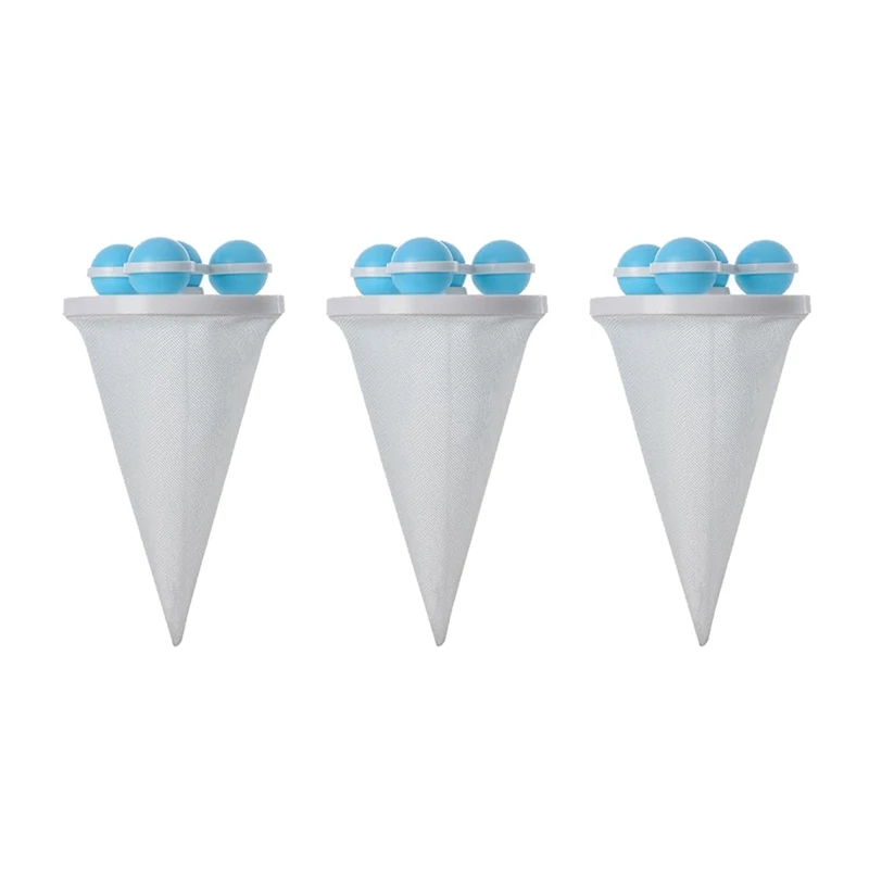 Reusable Hair Filter Cleaner For Laundry Mesh Lint Filter For Washing Machine Lint Catcher Pet Household 3PCS