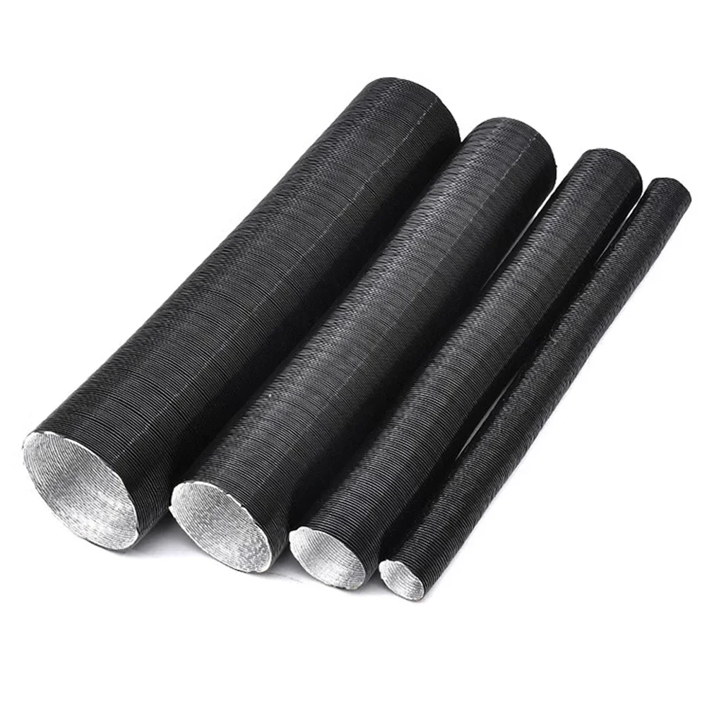 25/42/60/75mm Car Air Heater Duct Ducting Pipe Hose Line Black For Diesel Parking Heater Air Intake Pipe Exhaust diesel heater exhaust pipe,air diesel heater duct pipe
