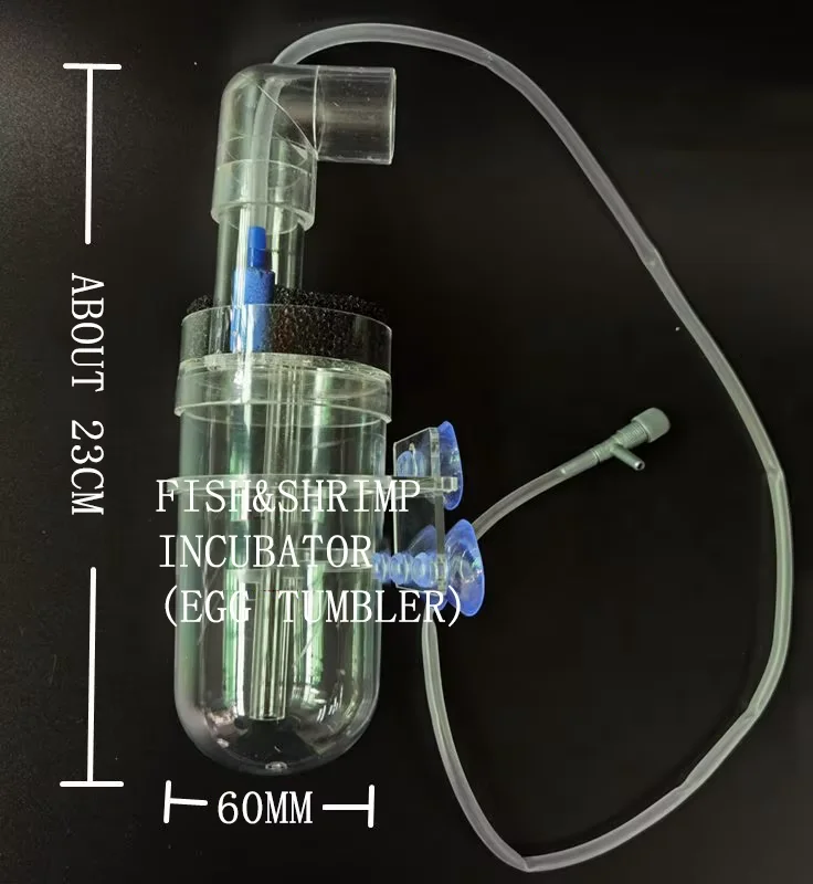 60mm Dia Plastic Fish Egg Incubator Hatchery Ideal For Cichlids in Aquariums
