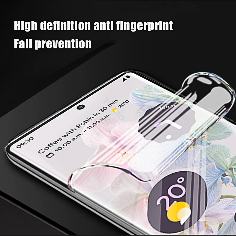 Transparent Soft Hydrogel Screen Protector Film - 4-Pack