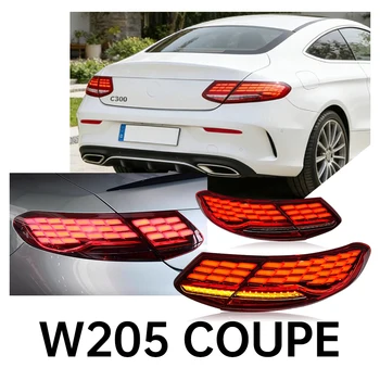 Luci Posteriori per Mercedes-Benz Classe C Coupé W205 2015-2020, Aggiornamento a LED con Indicatori di Direzione Dinamici e DRL, Accessori Auto