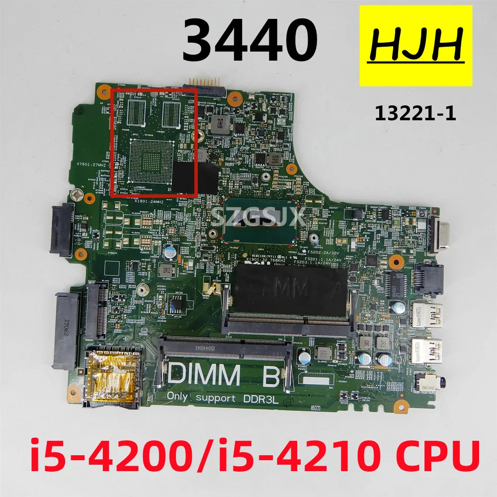 

For Dell Latitude 3440 Laptop Motherboard DL340-HSW MB 13221-1 WVPHP With i5-4200/4210U CPU DDR3L CN-0W65G8 0W65G8 100% Tested