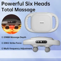 Six-head Fascia Gun Muscle Massager High-Frequency Vibration Body Massage Gun Back and Waist Massager Neck Shoulder Health Care 2