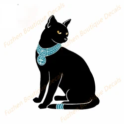 Fuzhen – décalcomanies de Boutique, accessoires extérieurs, chat égyptien, Animal de voiture, autocollants de salle, anti rayures, décoration de coffre de fenêtre 