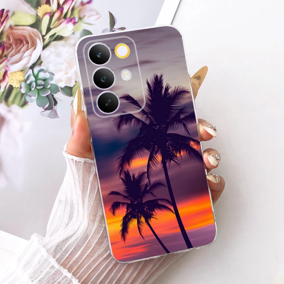 Stylish Flowers & Butterfly Painted Soft Slim Phone Case