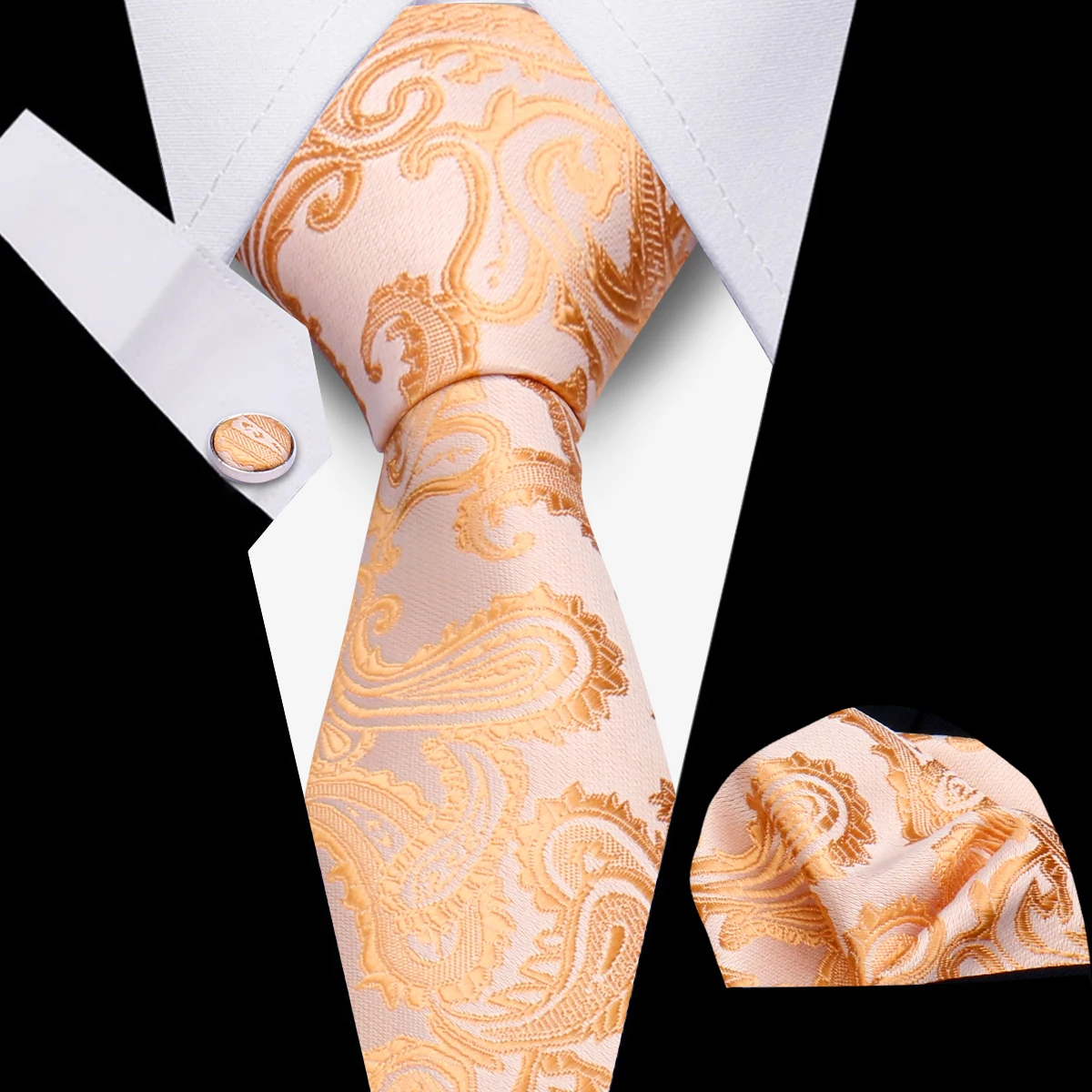 Necktie Set 3-Pieces Men's Tie Set Handmade Necktie Men Formal Wedding Suit Accessories