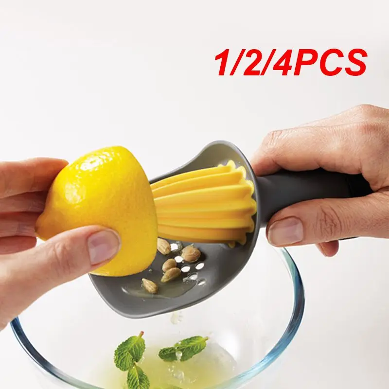 Manual Juicer Plastic Kitchen Citrus Reamer Hand-held Orange Lemon Portable Fruit Pressing Cut Kitchen 1/2/4PCS