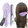 Massage Hair Comb Salon Wet Hair Brush Women Hairdressing Styling Hair Tools Anti Detangling HairBrush Wet Dry Dual Purpose Comb 4