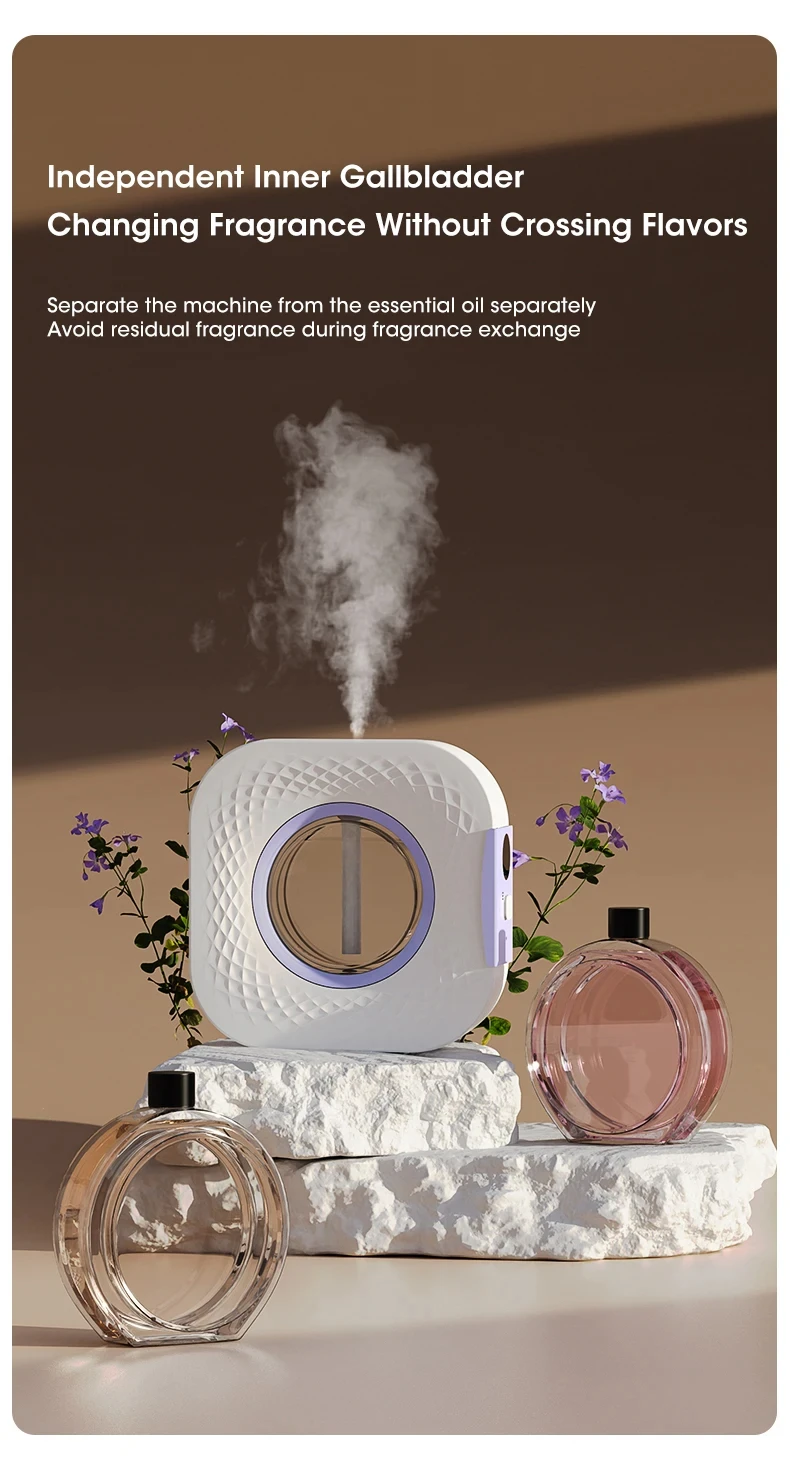 Smart Aroma Diffuser Air Purifier With Digital Display And Gears_voghion.com