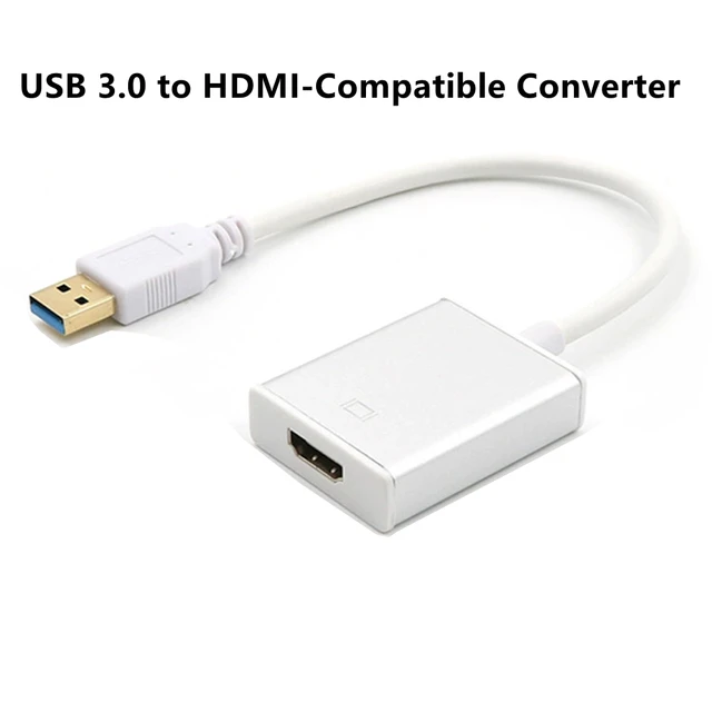 Hagibis – Adaptateur Usb 3.0 Vers Double Hdmi, Triple Affichage,  Convertisseur Vidéo Hub 3.5mm, Audio, Pour Windows 7/8/10/11 Et Mac Os -  Hdmi Câbles - AliExpress