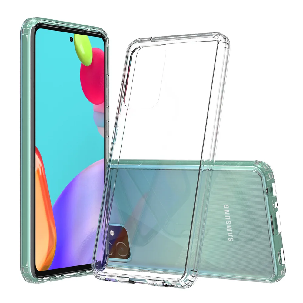 

Slim Transparent Case for Samsung Galaxy A32 A52 A72 5G Shockproof Cover Soft TPU Frame with Clear Hard Acrylic Shell Funda Capa