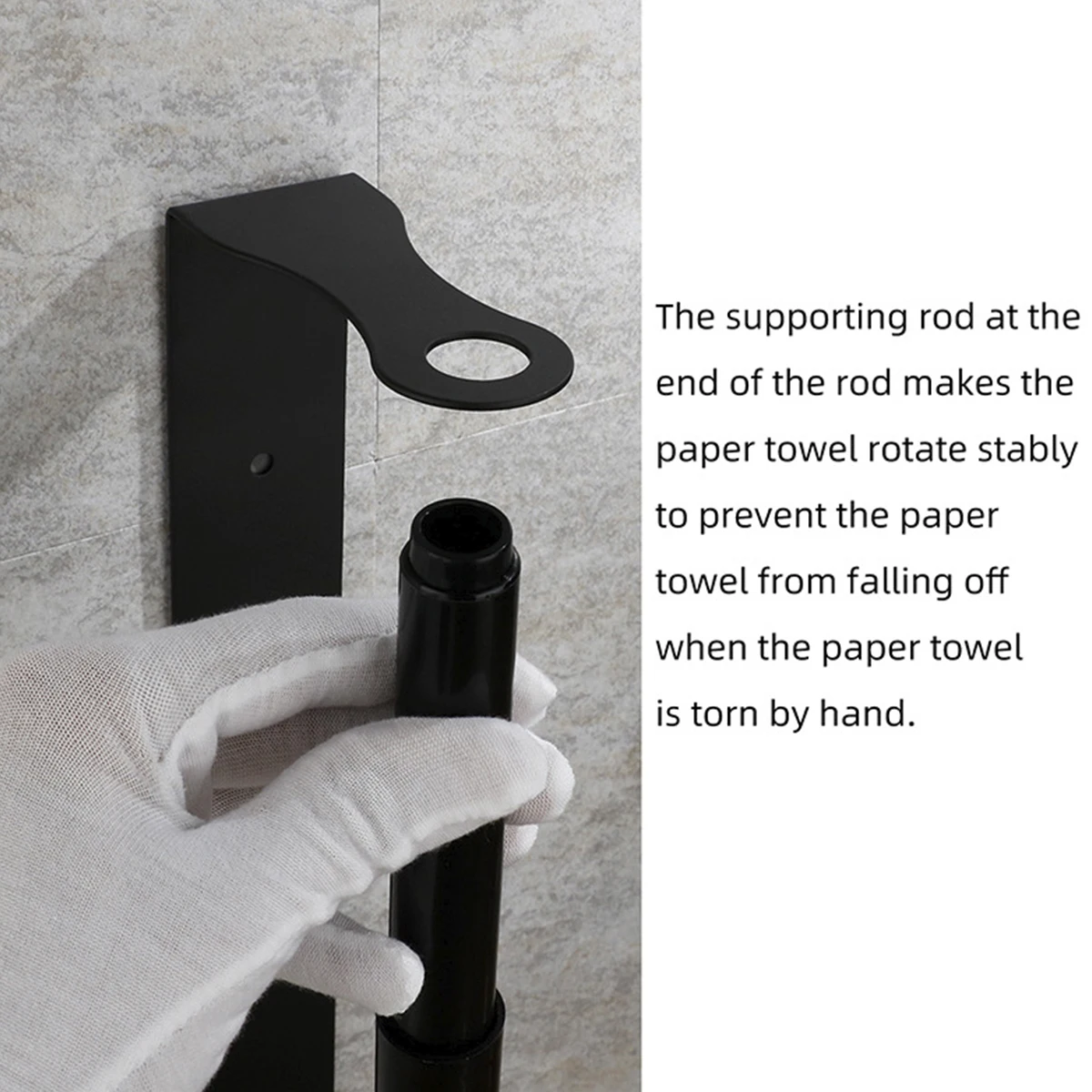 1/2Pcs Paper Towel Holder Under Cabinet Stainless Steel Toilet Roll Holder Multi-role Bathroom Towel Rack Kitchen Storage Rack