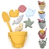 Summer Beach Toy for Kids Soft Silicone Sandbox Set Beach Game Toy for Send Children Beach Play Sand Water Play Tools beach cart 1