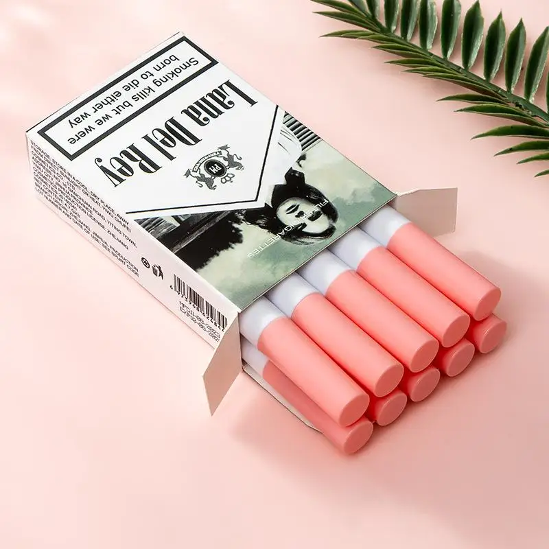 10 Colors Women Lana Del Rey Matte Lipstick Kits Lipstick 24 Hour Lasting Lip Tint Stain Set Waterproof Glossy Make Up Lipsticks