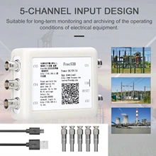 Fosc53B Wireless Wi-Fi 5-Channel USB Oscilloscope Virtual Data Storage Acquisition Recorder Automotive Maintenance Tool