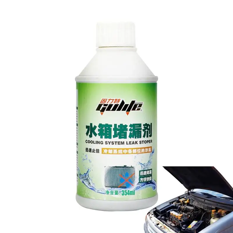 

Block Seal Liquid For Radiator Seal Radiator & Block Leaks 354ml Liquid Radiator Leak Stopper Car Leak Repair For Radiators