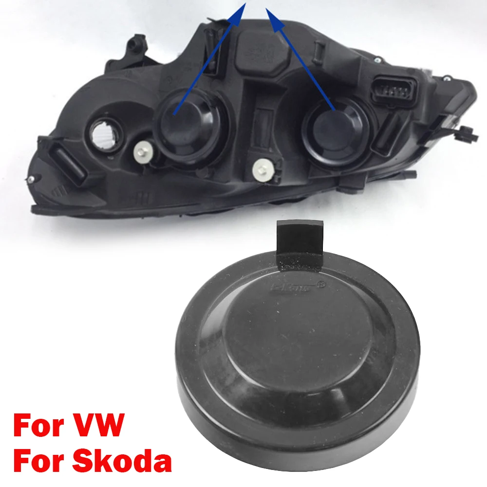 Headlight Seal Cover Car Headlight Seal Cover Protective Dust Cap For VW Passat Polo Touran Skoda Octavia Rapid 6Q0941607D 6Q0 941 607D 6Q0 941 607 D