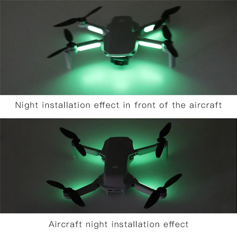 DJI Mini 3 PRO/Mini3/Mini2/Mini 2 SE/Mini/SE 빛나는 스티커 야간 비행 형광 데칼 장 드론 액세서리