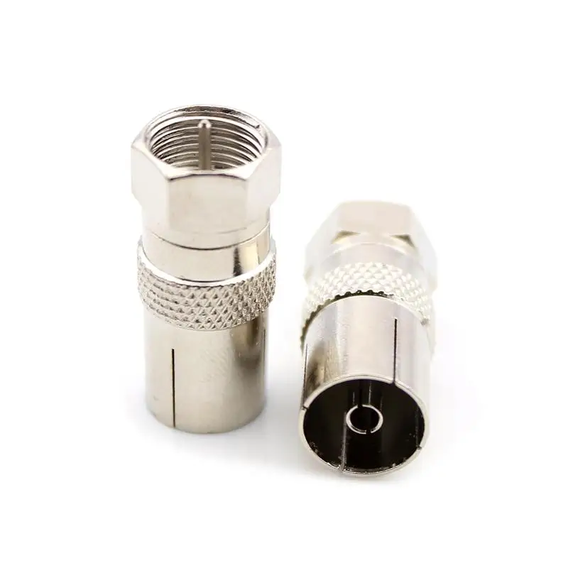 

1PC 2PC 4PC F Type Male Plug To TV Coax RF Aerial Plug Converter Cable TV Antenna Adapter Connector TV Satellite Antenna Coax