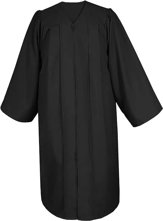 Unisex Matte Cap Gown Tassel High School College Graduation Academic Dress